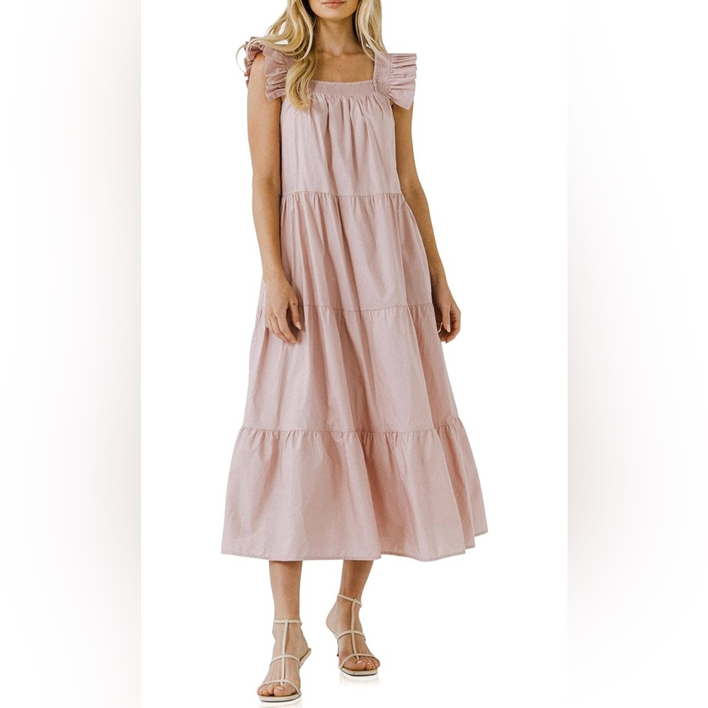 English Factory Women’s Tiered Midi Dress